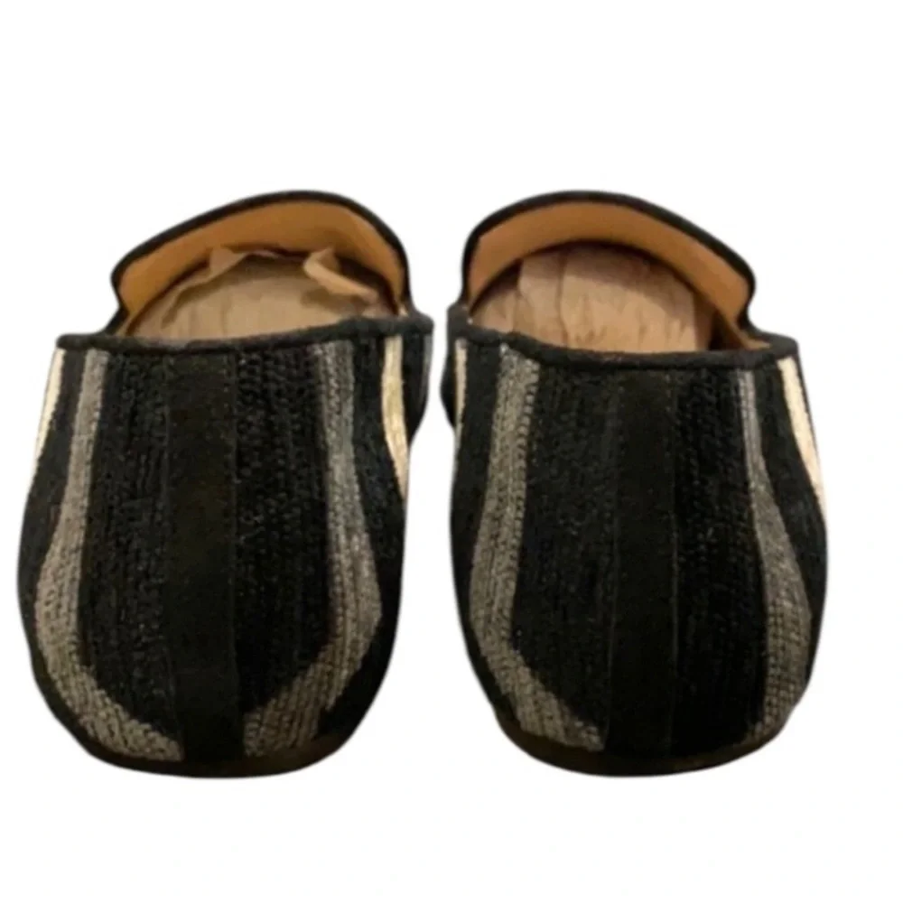 Authentic J. Crew designer fabric flats sz 9